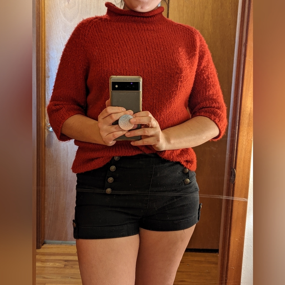 Timeless high neck red sweater